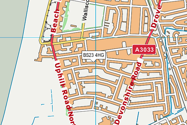 BS23 4HG map - OS VectorMap District (Ordnance Survey)