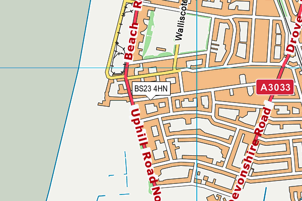 BS23 4HN map - OS VectorMap District (Ordnance Survey)