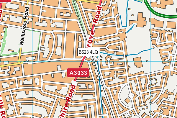 BS23 4LQ map - OS VectorMap District (Ordnance Survey)