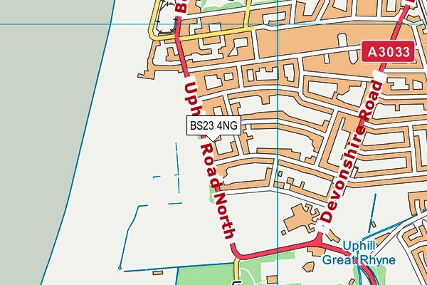 BS23 4NG map - OS VectorMap District (Ordnance Survey)