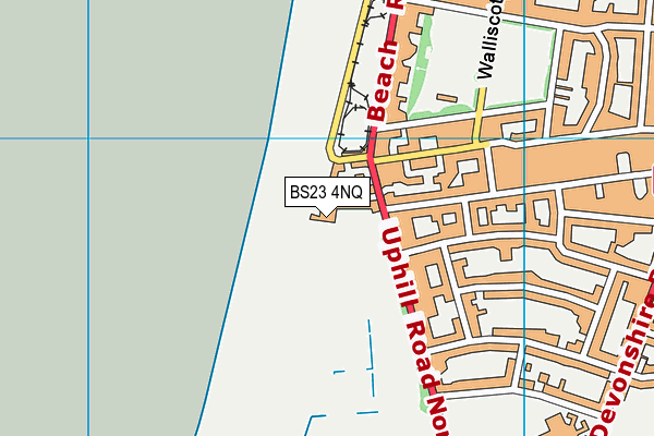 BS23 4NQ map - OS VectorMap District (Ordnance Survey)