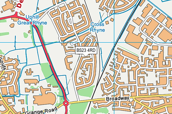 BS23 4RD map - OS VectorMap District (Ordnance Survey)