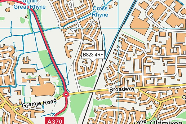 BS23 4RF map - OS VectorMap District (Ordnance Survey)