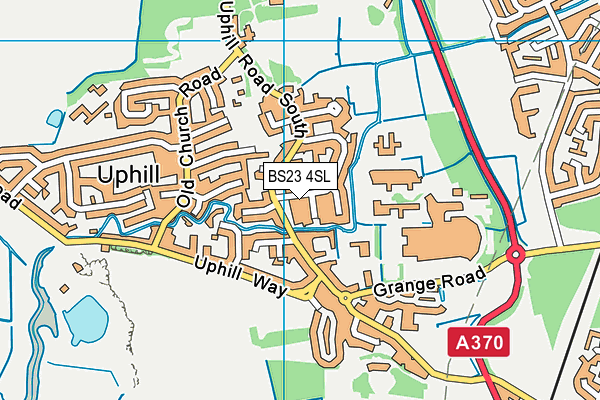 BS23 4SL map - OS VectorMap District (Ordnance Survey)
