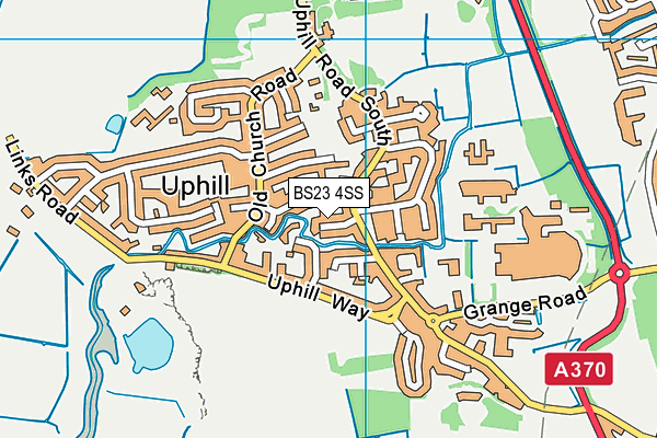 BS23 4SS map - OS VectorMap District (Ordnance Survey)