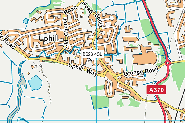 BS23 4SU map - OS VectorMap District (Ordnance Survey)