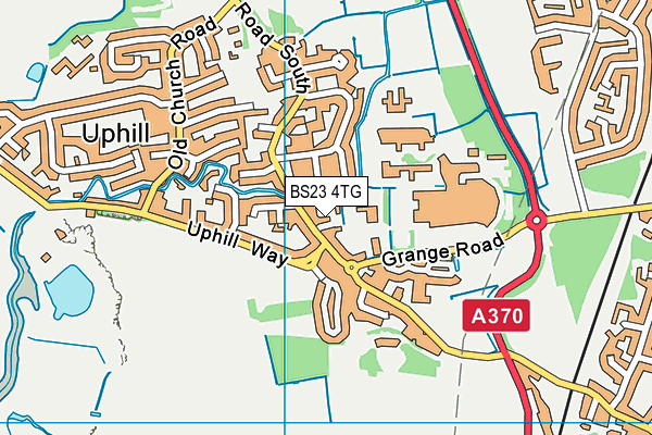 BS23 4TG map - OS VectorMap District (Ordnance Survey)