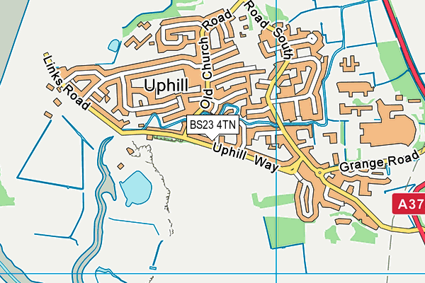 BS23 4TN map - OS VectorMap District (Ordnance Survey)