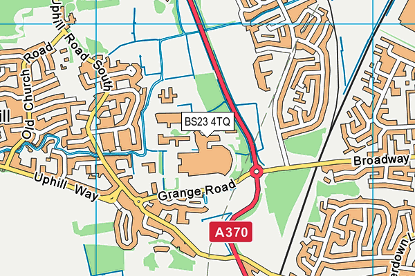 BS23 4TQ map - OS VectorMap District (Ordnance Survey)