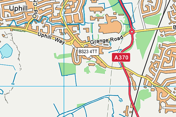 BS23 4TT map - OS VectorMap District (Ordnance Survey)