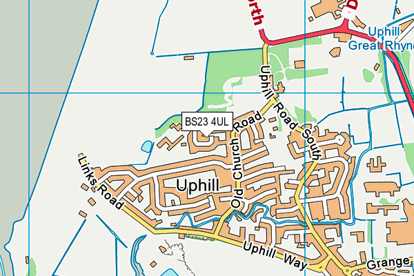 BS23 4UL map - OS VectorMap District (Ordnance Survey)