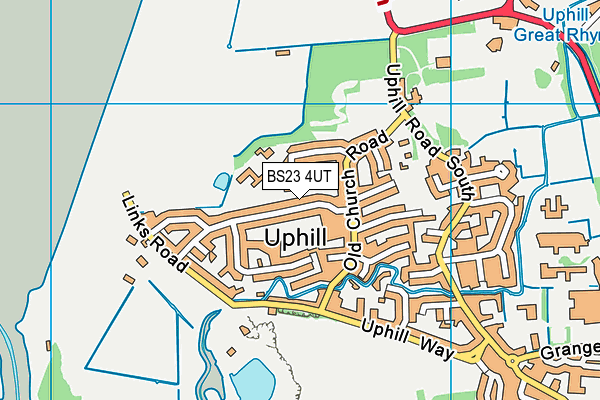 BS23 4UT map - OS VectorMap District (Ordnance Survey)