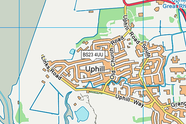 BS23 4UU map - OS VectorMap District (Ordnance Survey)