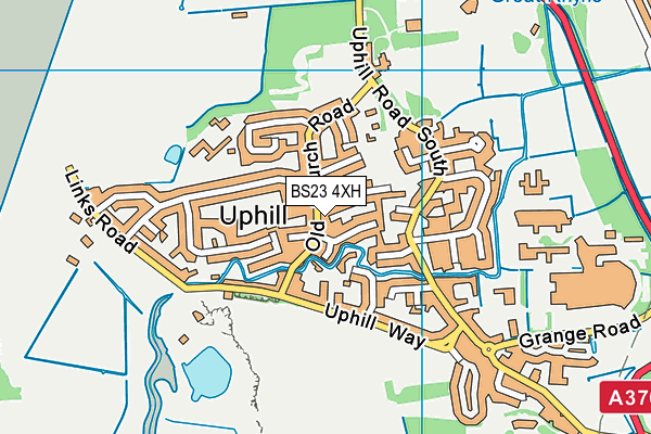 BS23 4XH map - OS VectorMap District (Ordnance Survey)