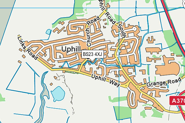 BS23 4XJ map - OS VectorMap District (Ordnance Survey)