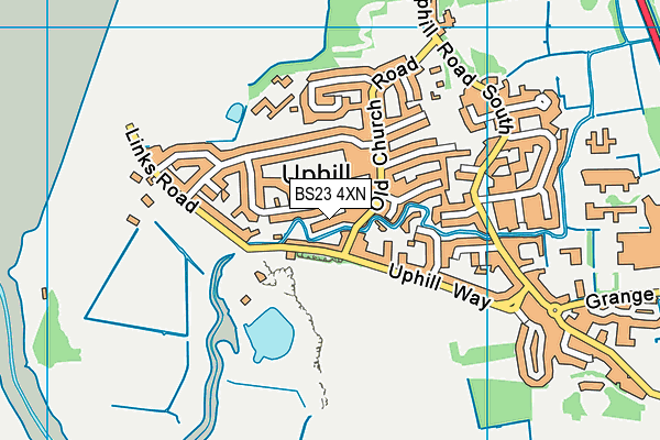 BS23 4XN map - OS VectorMap District (Ordnance Survey)