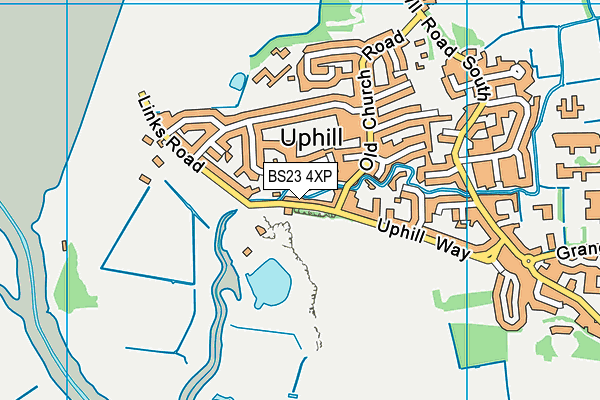 BS23 4XP map - OS VectorMap District (Ordnance Survey)