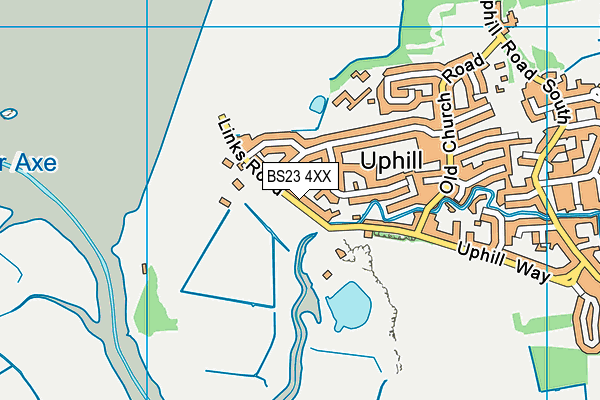 BS23 4XX map - OS VectorMap District (Ordnance Survey)