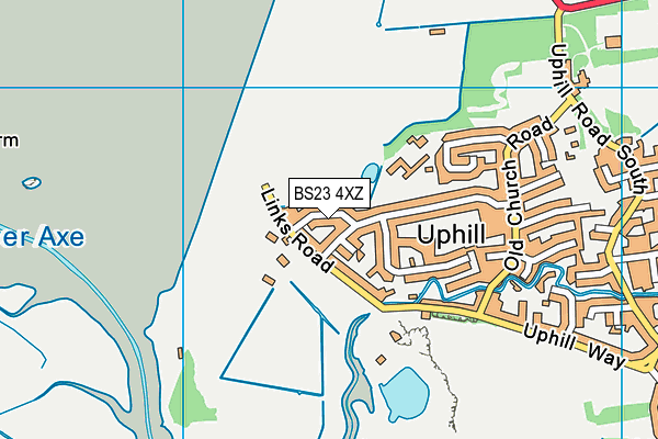 BS23 4XZ map - OS VectorMap District (Ordnance Survey)
