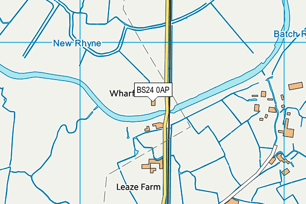 BS24 0AP map - OS VectorMap District (Ordnance Survey)