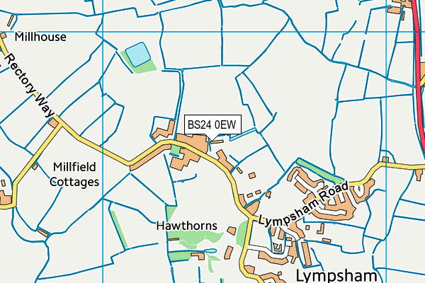 Lympsham Church of England Academy map (BS24 0EW) - OS VectorMap District (Ordnance Survey)