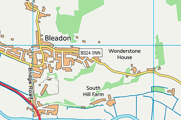 BS24 0NN map - OS VectorMap District (Ordnance Survey)