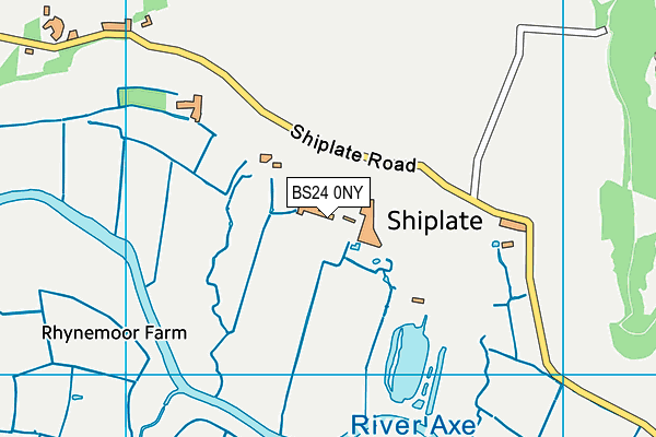 BS24 0NY map - OS VectorMap District (Ordnance Survey)