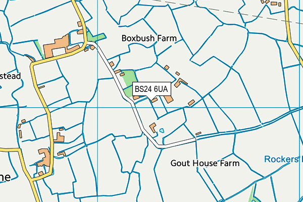 BS24 6UA map - OS VectorMap District (Ordnance Survey)