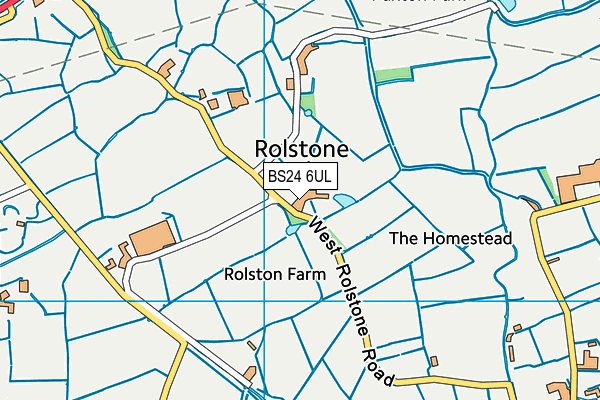 BS24 6UL map - OS VectorMap District (Ordnance Survey)