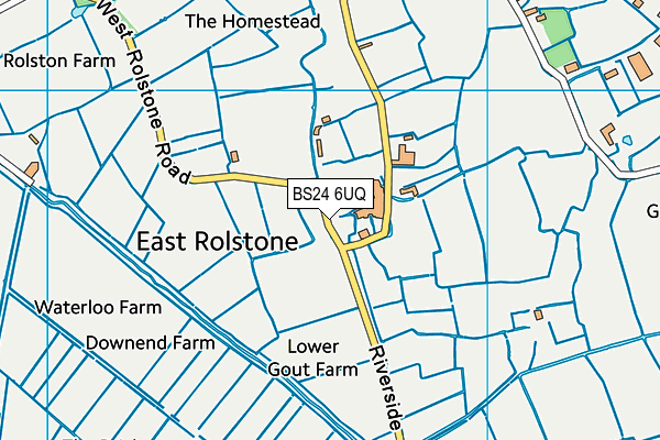 BS24 6UQ map - OS VectorMap District (Ordnance Survey)