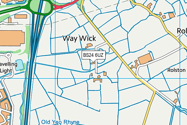 BS24 6UZ map - OS VectorMap District (Ordnance Survey)