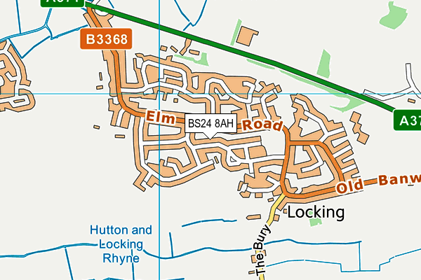 BS24 8AH map - OS VectorMap District (Ordnance Survey)