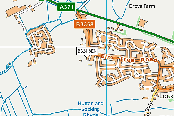 BS24 8EN map - OS VectorMap District (Ordnance Survey)