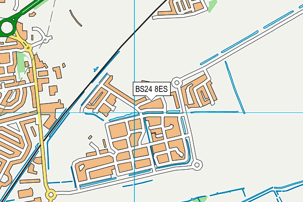 Haywood Village Academy map (BS24 8ES) - OS VectorMap District (Ordnance Survey)