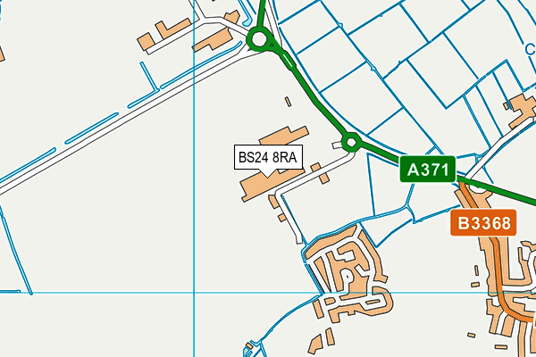 BS24 8RA map - OS VectorMap District (Ordnance Survey)