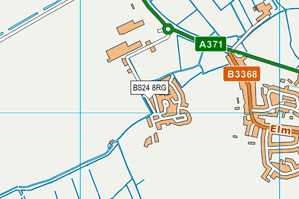 BS24 8RG map - OS VectorMap District (Ordnance Survey)