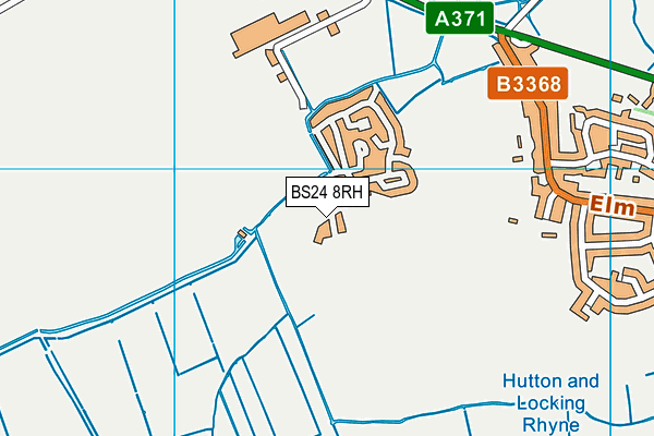 BS24 8RH map - OS VectorMap District (Ordnance Survey)
