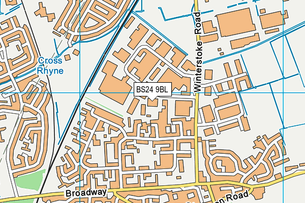 BS24 9BL map - OS VectorMap District (Ordnance Survey)