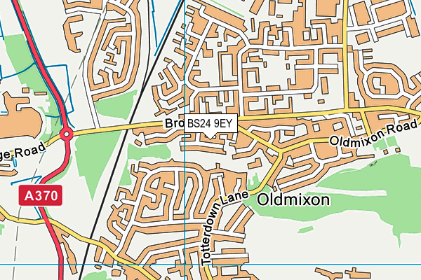 BS24 9EY map - OS VectorMap District (Ordnance Survey)
