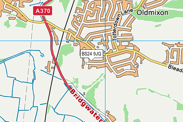 BS24 9JQ map - OS VectorMap District (Ordnance Survey)