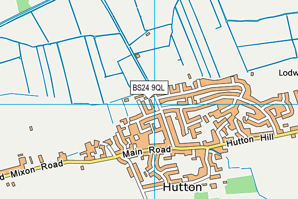 BS24 9QL map - OS VectorMap District (Ordnance Survey)