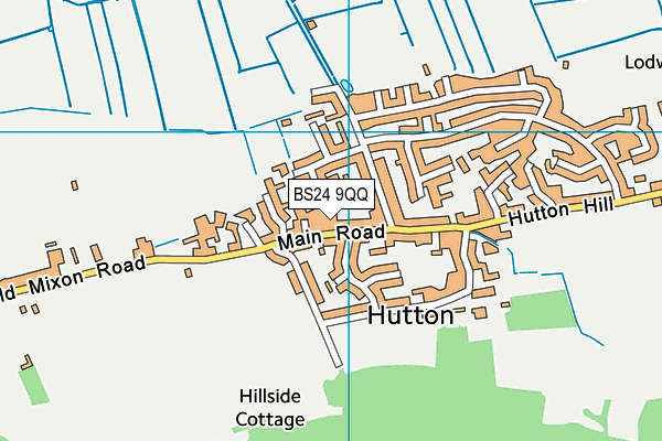 BS24 9QQ map - OS VectorMap District (Ordnance Survey)