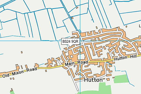 BS24 9QR map - OS VectorMap District (Ordnance Survey)