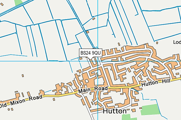 BS24 9QU map - OS VectorMap District (Ordnance Survey)