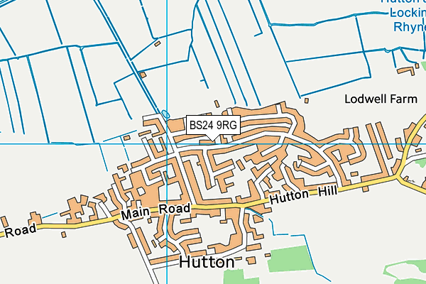 BS24 9RG map - OS VectorMap District (Ordnance Survey)