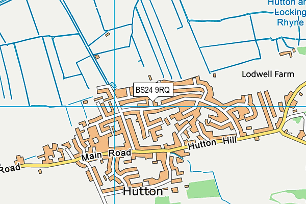 BS24 9RQ map - OS VectorMap District (Ordnance Survey)