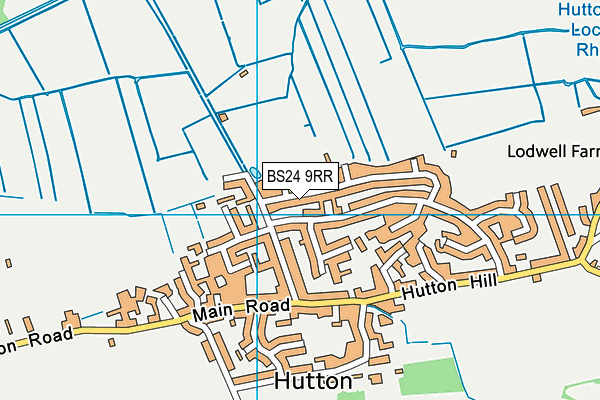 BS24 9RR map - OS VectorMap District (Ordnance Survey)