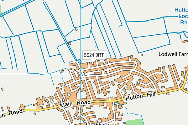 BS24 9RT map - OS VectorMap District (Ordnance Survey)