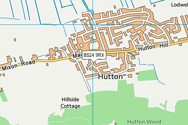 BS24 9RX map - OS VectorMap District (Ordnance Survey)