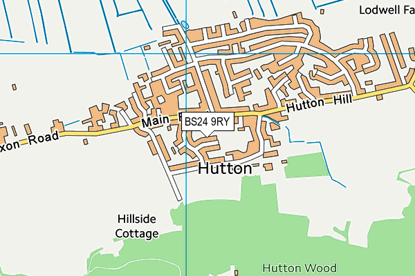 BS24 9RY map - OS VectorMap District (Ordnance Survey)